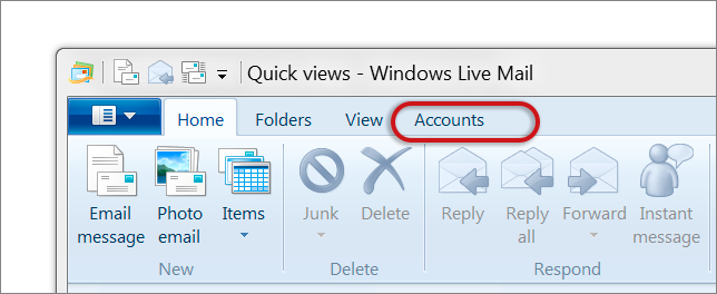 Windows Live Mail setup